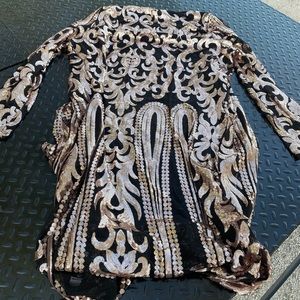 Sequin Kimono Duster